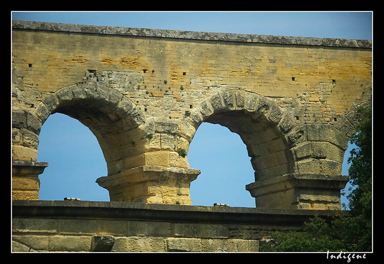 Détail des voutes du Pont Du Gard