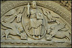 photo tympan de l'église de Arles