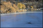 photo Le lac gelé à Sierre