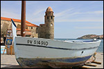 photo La barque devant l'église de Collioure