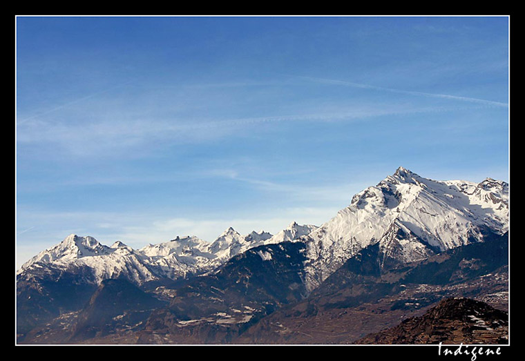 Montagnes Suisses près de Sion