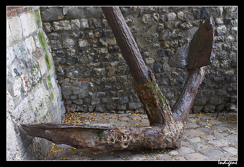 La vieille ancre rouillée