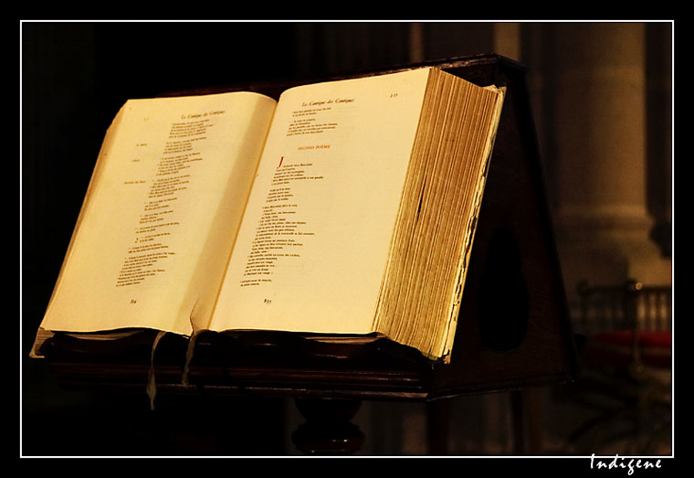 La bible dans une église