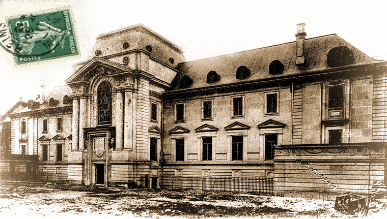 Palais de Justice de Reims bombardé en 14-18